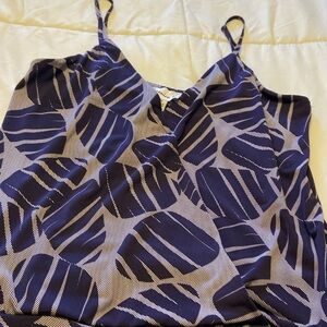 Veronica M print Cami, navy blue tones, immaculate condition